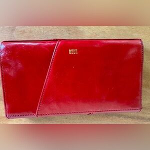 Vibrant Red Leather Wallet
